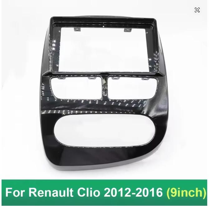 Renault CLIO 2012-2016 Navigation Console Frame Kit for Android Display Modification.