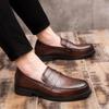 Size 38-46 MEN'S FASHION British style shoes business formal leather shoes casual soft soled loafers XRS-H07