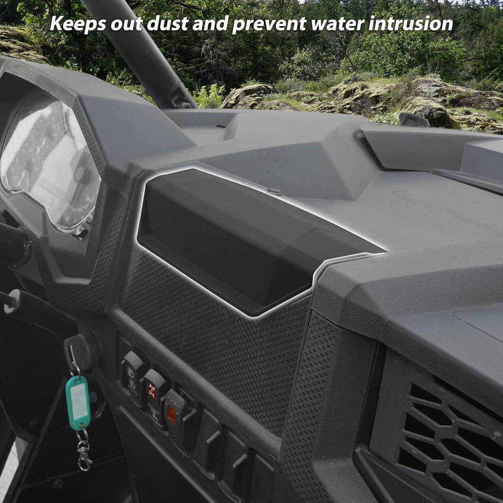 SAUTVS Center Dash Storage Lid for RZR XP 1000/Turbo S/RZR Trail, Center Compartment Storage Box Cover for Polaris RZR XP 1000/RZR XP Turbo/RZR Trail