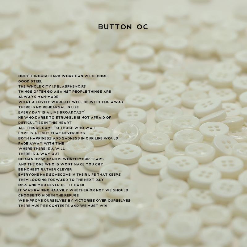 Four-Eye Imitation Shell Resin Button Knitted Cardigan Top Shirt Clothes Decorative Sleeve Collar Buttons