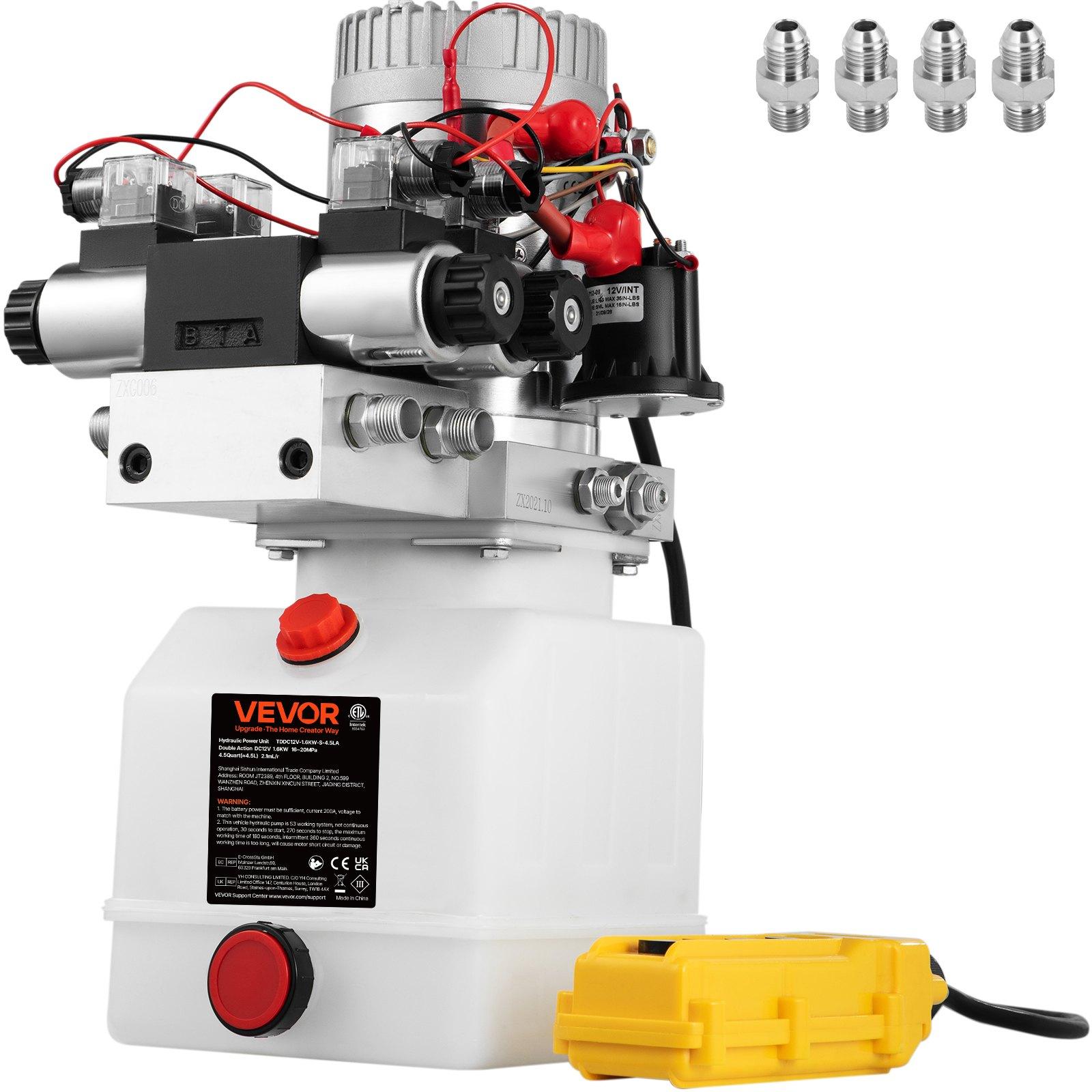 VEVOR Hydraulic Pump Double Acting Hydraulic