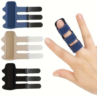 2Pcs Finger Fixed Strap Breathable Finger Pain Relief Support Finger Fixation Splint Correction Brace Health Care Finger Guard