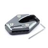 PLEAVIT Motorcycle Side Stand Plate Extension Pad End, Universal Fit (Gray)