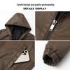 Veste de Moto à Capuche en Cuir PU Rétro pour Homme Printemps/Automne 2025 – Style Décontracté Cool Jeune