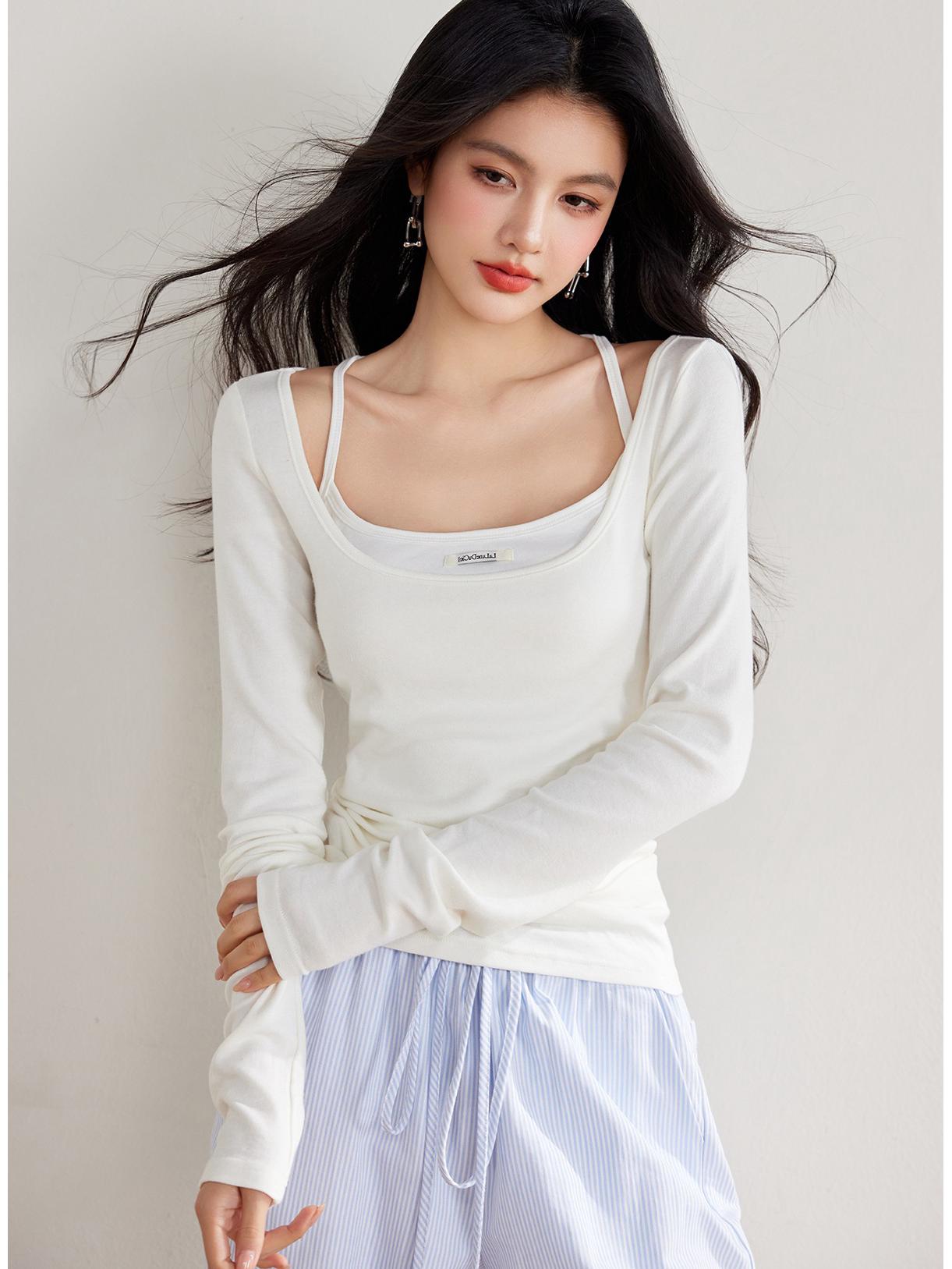 

Белый вязаный кардиган и майка из чистого хлопка для защиты от солнца Medium белый/кремовый