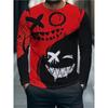 Fashionable Comfortable Breathable Loose Large Size Soft Top Minimalist 3d Round Neck Long Sleeve Versatile Men's T-shirt