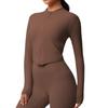 Quick-Dry Nude-Feel Zip-Up Fitness Jacket – Women's Long Sleeve Yoga & Running Top