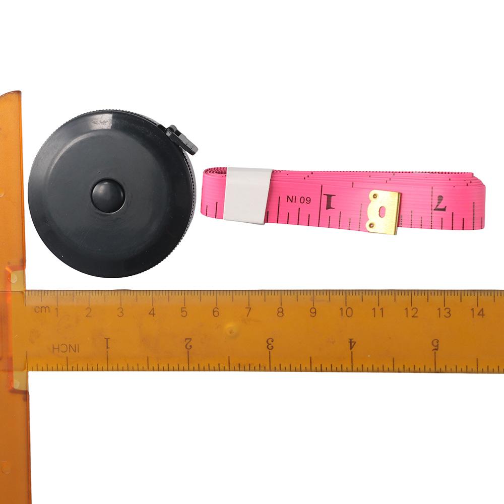 Black/Pink Tape Measures Double Scales Sewing Rulers Retractable Measuring Tape