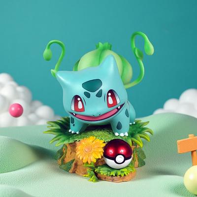 10cm  Pokemon Action Figure Bulbasaur Charmander Squirtle Model Pvc Desktop Ornament Decorations Holiday Gift Children Toys