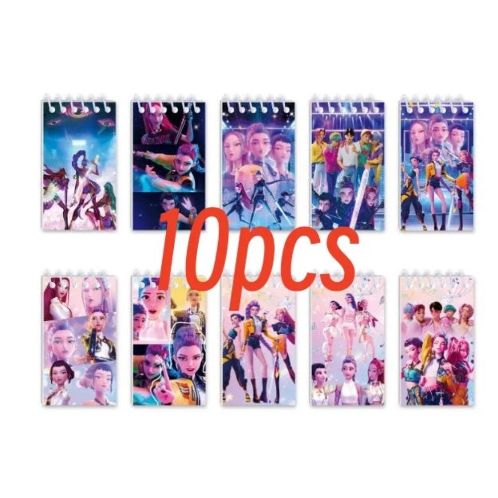 10-55 Adet Kpop DemonCoil Defter Anime Huntrix Kitap Defteri Dekoratif Parti Hediyesi Misafir Doğum Günü Partisi Malzemeleri Kpop Savaşçısı