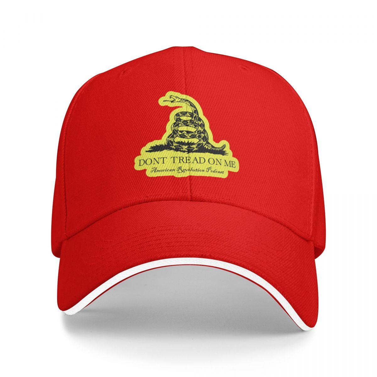 

Dont Tread On Me Gadsden Baseball Caps Snapback Baseball Hats Breathable Casual Casquette Outdoor for Men And Women One Size