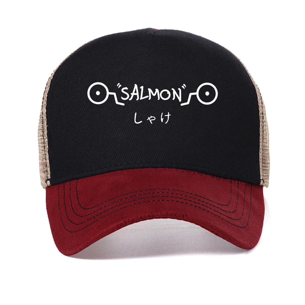 

Anime Jjk Shirt Women s caps Jujutsu Kaisen Inumaki Toge Salmon baseball cap fashion Breathable Snapback hat summer trucker hats Adjustable красный