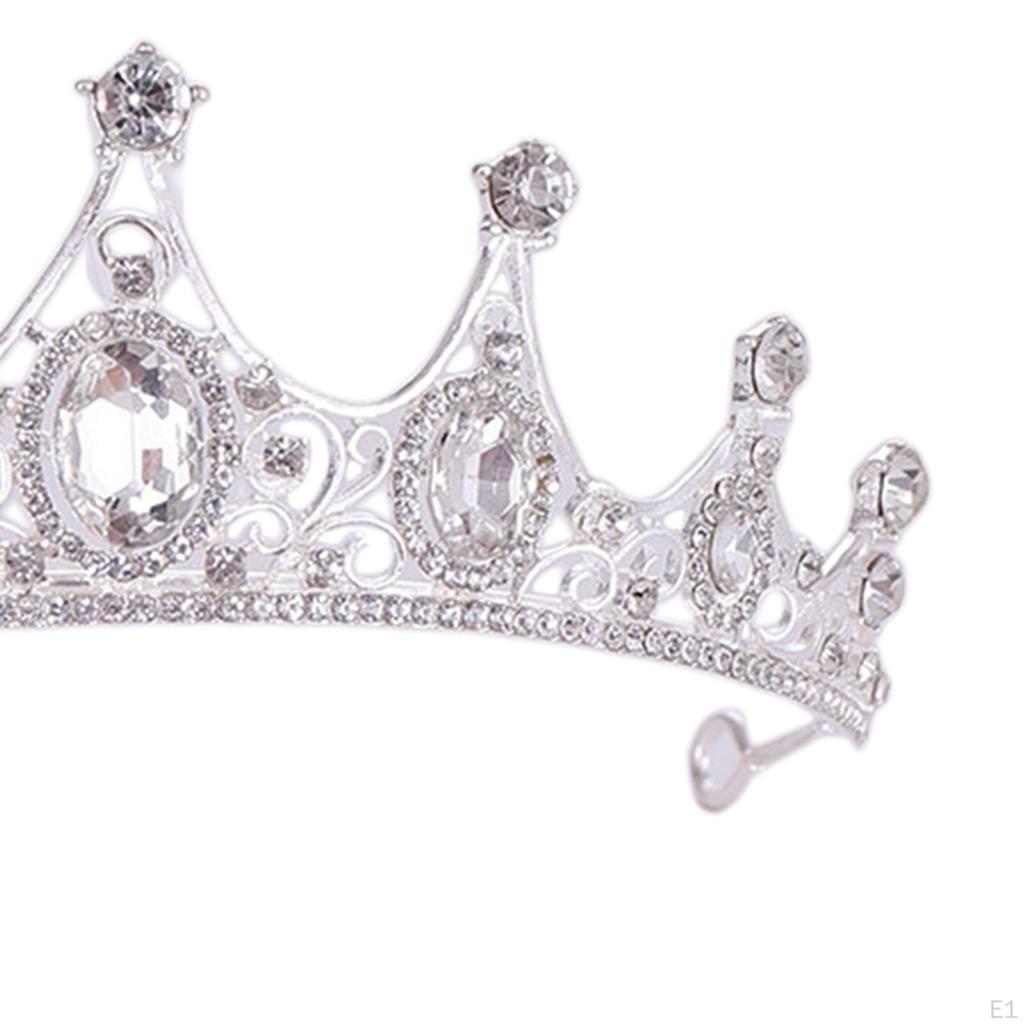 Baroque Style Queen Crowns Wedding Headband Costume Rhinestone Tiaras for Valentine'S Day