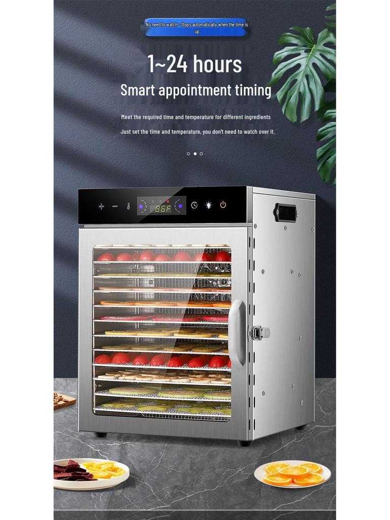 18-Layer Multifunctional Food Dehydrator for Vegetables, Meat, Jerky, Fruits, and Snacks