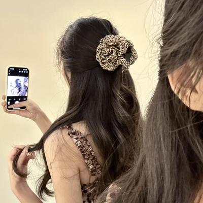 Koreanisches High-End Super Großes Florales Scrunchie - 2025 Trendige Mode Fee Haargummi