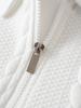 Men's Long Sleeve Jacquard Half-Zip Pullover Hoodie with Lapel for Spring and Autumn