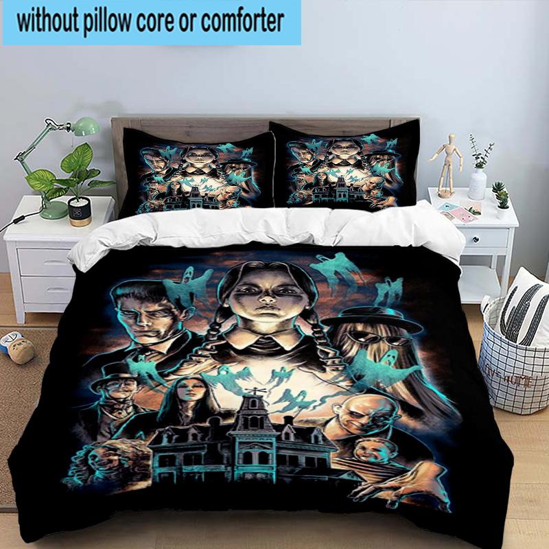 3PCS Colorful Web Adams Design 3pcs Bedding,Including 3PCS Duvet Cover And 2pcs Pillowcases Perfect for Christmas,Ideal for Bedroom, Dormitory