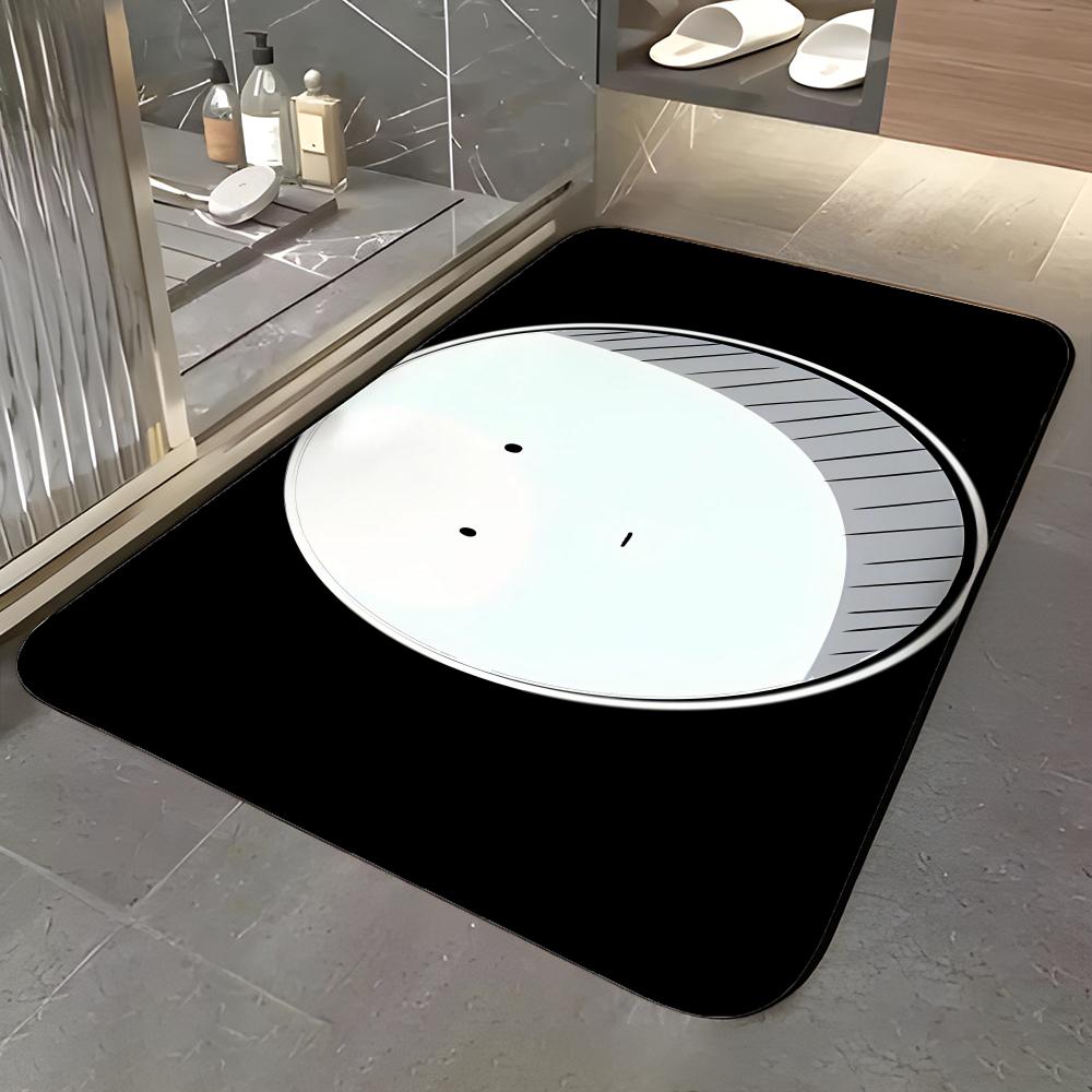 anime A-Assassination Classroom Floor Mat Soft Flannel Entrance Door Mat Non Slip Absorbent Bathroom Bedroom Floor Rug