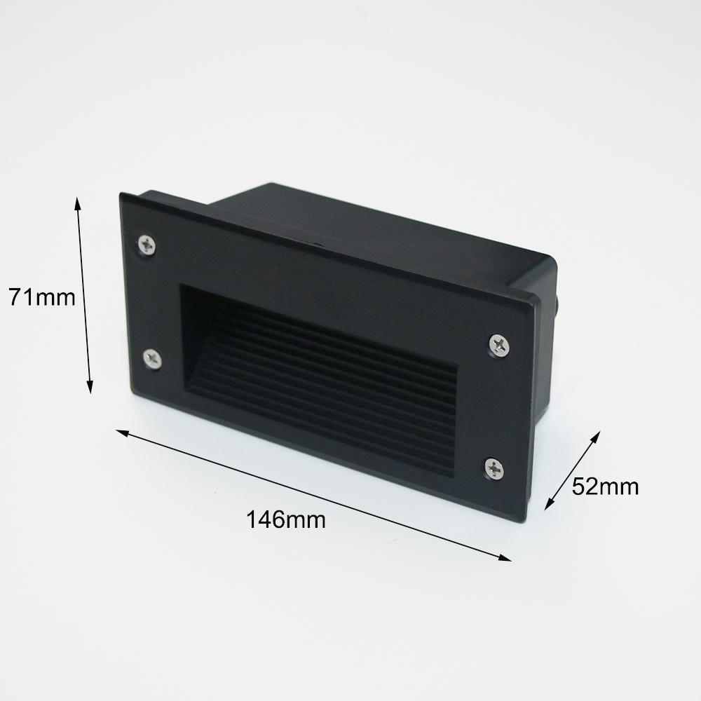 

6 Вт Встраиваемые светодиодные настенные светильники Алюминиевый водонепроницаемый рампа коридорный светильник Домашнее освещение Лестничный наружный рампа садовый светильник Cold White