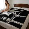 Throw High-Density Short Plush Blanket For Sofa Nap Air-Conditioned Room Soft Skin-Friendly Bryan Adams