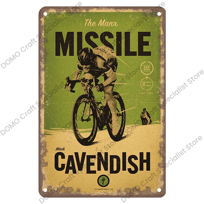 Vintage Bicycle Poster Metal Signs Plaque Retro Bike Cyclocross Metal Plate Tin Sign Garage House Wall Decor 20x30cm