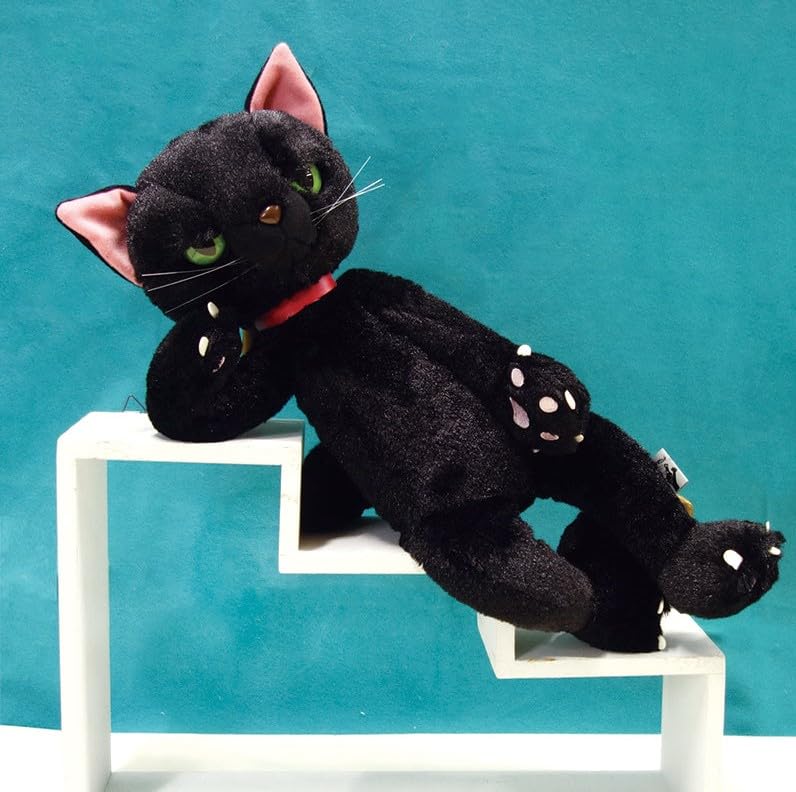 Scratch Plüschtier 38cm Schwarz (L) Katze, Groß,