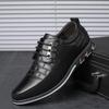 Men Leather Casual Shoes Comfortable Office Shoes  New Fashion Black Walking Party Dress Shoes Casual Sneakers Men Shoes