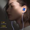 Kabelgebundener Ohrhörer Kraftvoller Bass Intelligente Geräuschunterdrückung Ergonomisch 3,5 mm Stereo Sport In-Ear Gaming Ohrhörer zum Laufen