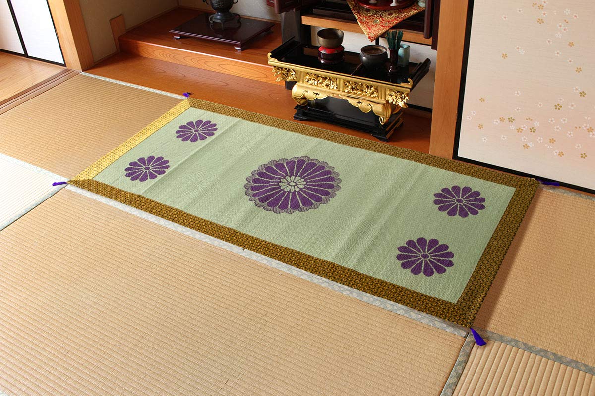 

Ikehiko Corporation Igusa Gozen Будда Коврик для дома Сумка плетеная Санзенин 88 x 180 см Золотой приблизительно. #3109259