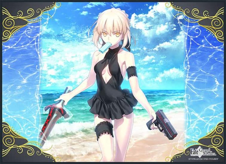 Универсальный игровой коврик для ККИ FateGrand Order [RiderАльтрия Пендрагон (Изменить)]