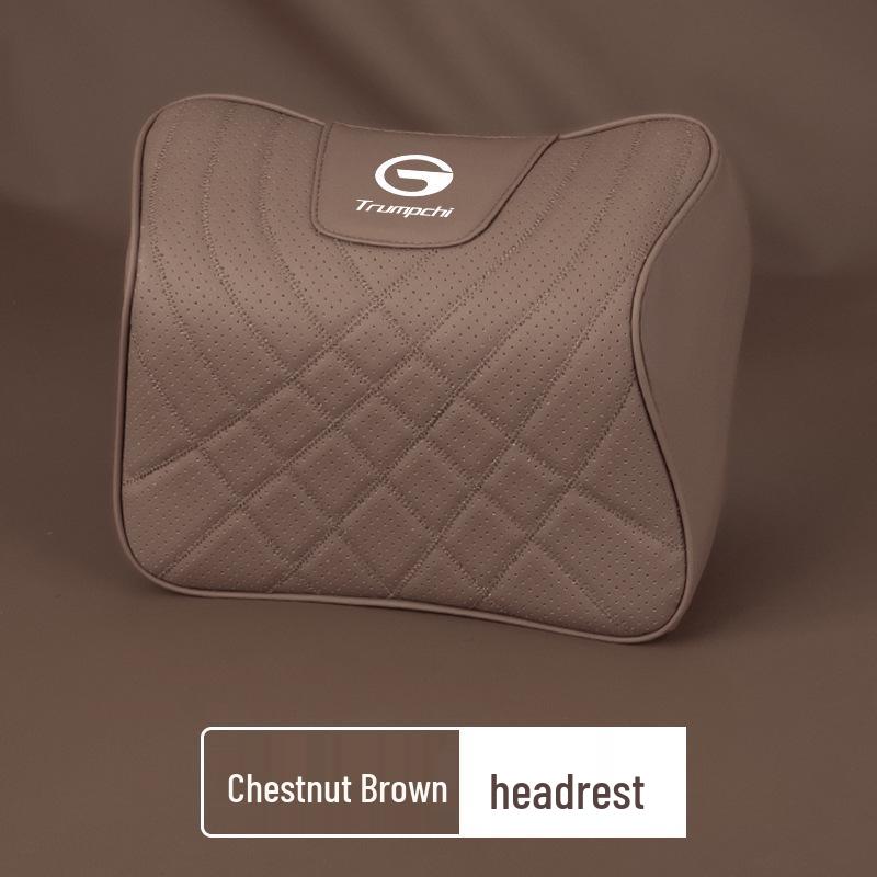 GAC Trumpchi M8 Genuine Leather Car Neck and Lumbar Support Cushion for GS8, Shadow Leopard, GS3, GS4plus.