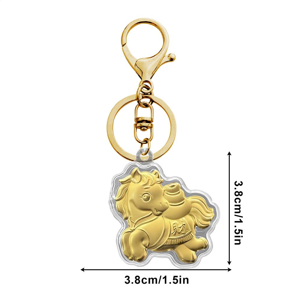

Horse Keychain Wealth Symbol Phone Charm Cute Keychain for New Year Adult Child Family Friend Winter Festival Purse Backpack
