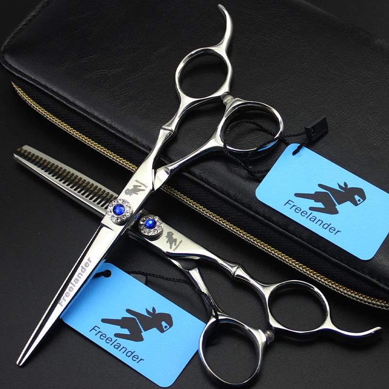 

Sangelar 6 Inch Professional Silver Hair Scissors Set Half Bamboo Handle Hairdressing Tools Barber Family Highly Recommend