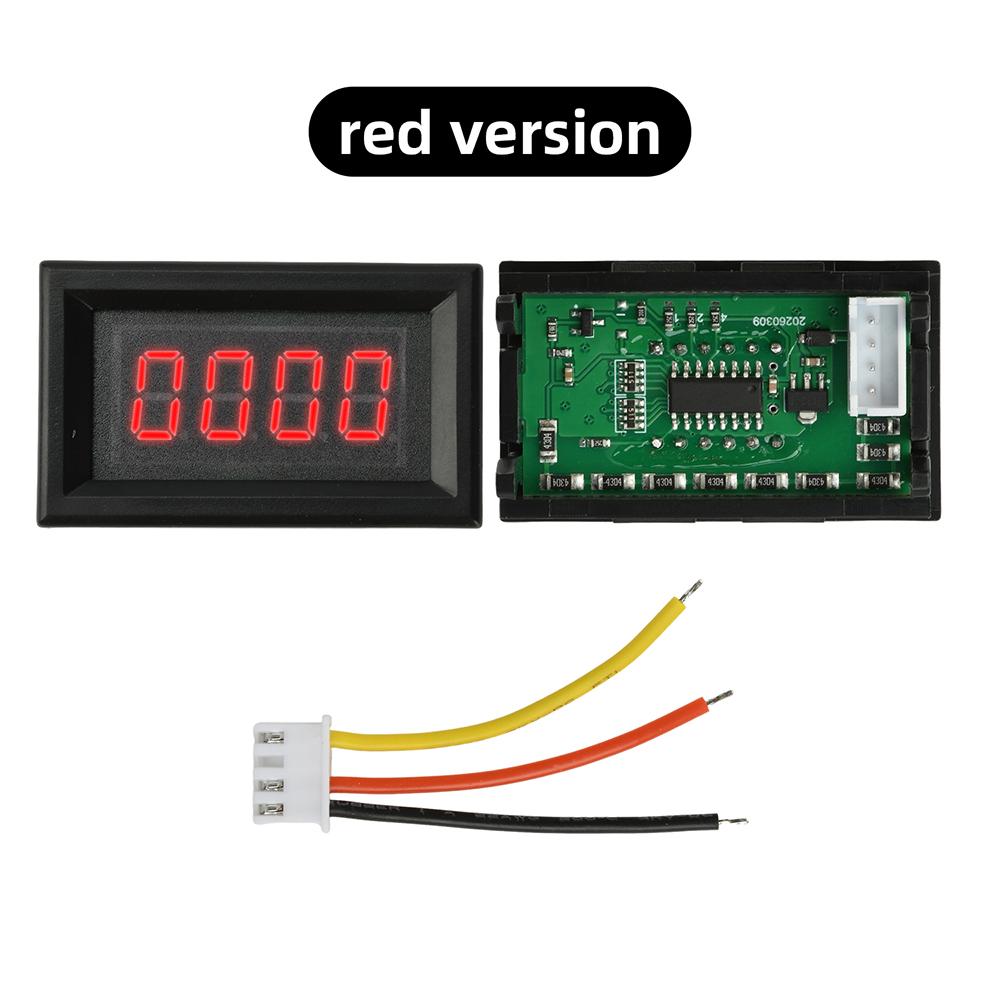 Digital Voltmeter 1.16-Inch 1-Digit LED Display High Precision 1-1811V Dual Range Voltage Meter for Industrial Applications