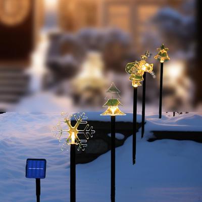 Solar Christmas Pathway Lights Warm White Stake for Park Path Lawn