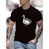 Costa & Slogan Various Pattern Printing Men's Micro-stretch Cotton T-shirts, Graphic T-shirts Men's Summer Wear, Men's Clothing