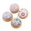 DIY Hand Stitch Embroidery Needle Storage Device Cute Wooden Bottom Needle Tie Plastic Insert Bag Fashion Sewing Accessories