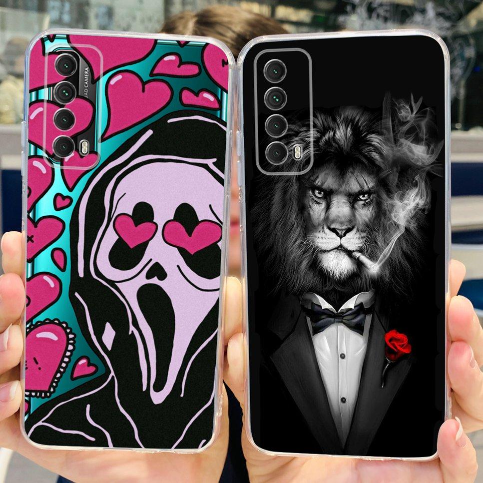 For Huawei P smart 2021 Case New Design Fashion Print Soft Silicone TPU Cover For Huawei P Smart 2021 PPA-LX1 Phone Case Fundas