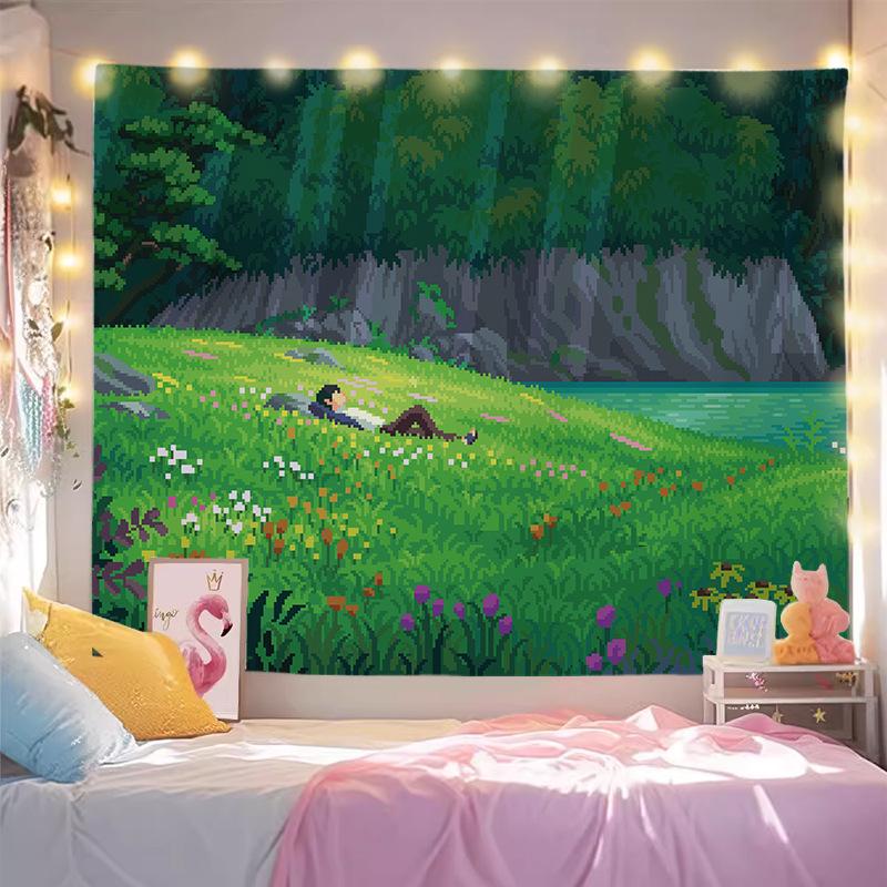 Beautiful Scenery Wallpaper for Rent, Wall Covering for Living Room, Decoration Painting for Room, Background Cloth for Bedroom, Hanging Carpet, Wall