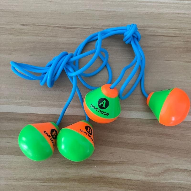 2 Stück Tauchringe für durch die Tür Schwimm-Durchgangstür Schwimmbad Unterwasserspielzeug