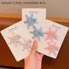 2PCS/set Princess Hair Clips Shining Up Snowflake BB Clip Lovely Girls Hairpins Children Christmas Headwear Barrettes Hair Accessories