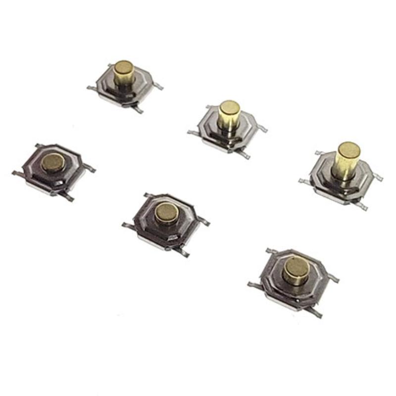 

50Pcs SMD 4x4mm PCB Tactile Push Button Self-reset Switch Micro Switch Mini Tact Switch Key Button 4*4*1.7/2/2.3/2.5/3/3.5/4.3MM 50Pcs