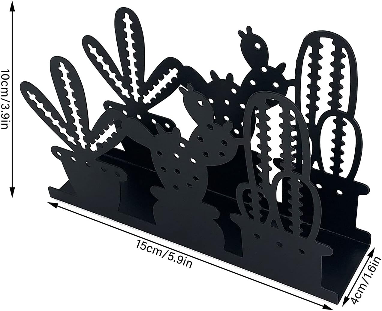 

Stainless Steel Cactus Napkin Holder Tissue Box Black Farmhouse Style Kitchen Dining Table Special1-2Pieces