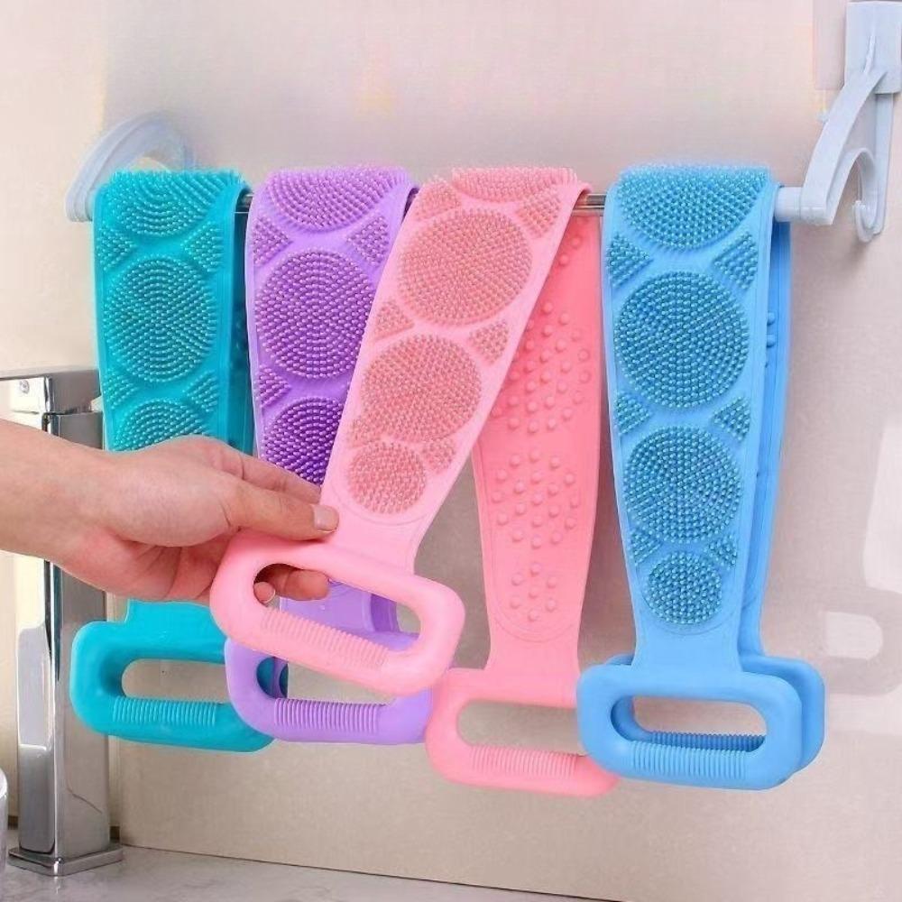 Silicone bath towels bathing rubbing back rubbing mud rubbing ash men and women long backs exfoliating bathing brushes strong decontamination