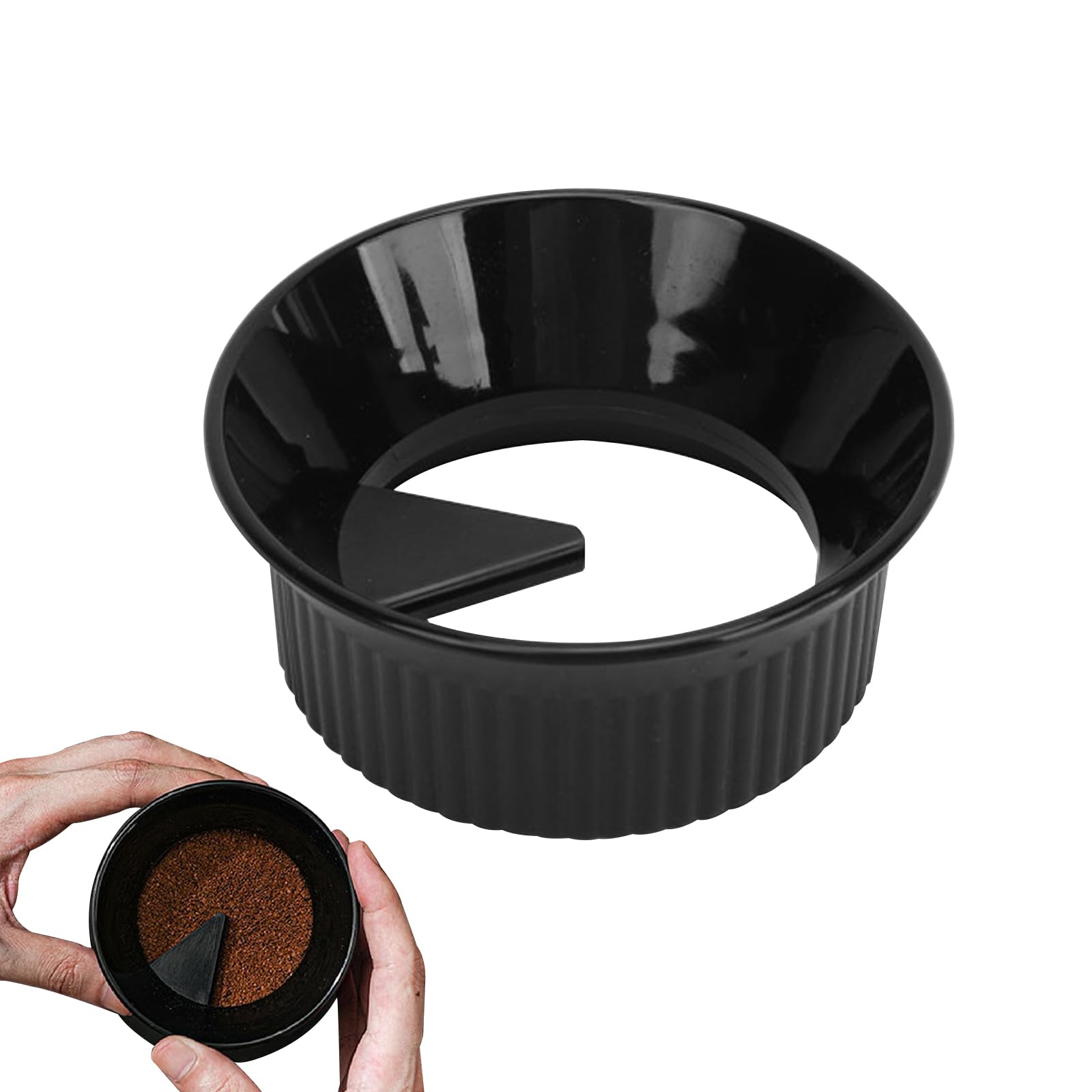 

PAVIKE Moka Pot Dosing Funnel, Coffee Dosing Ring, Coffee Pot Dosing Funnel, 3 Cup, Suitable for Most Coffee Machines, Accessory, Coffee Dosing Tool