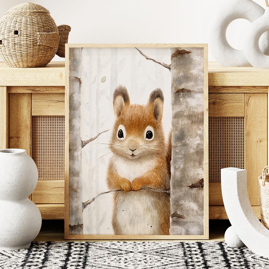Poster for a Child Squirrel