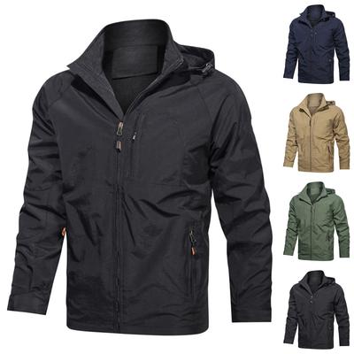 Męska Lekka Oddychająca Kurtka Outdoor Wodoodporna Wiatroszczelna Kurtka Casual