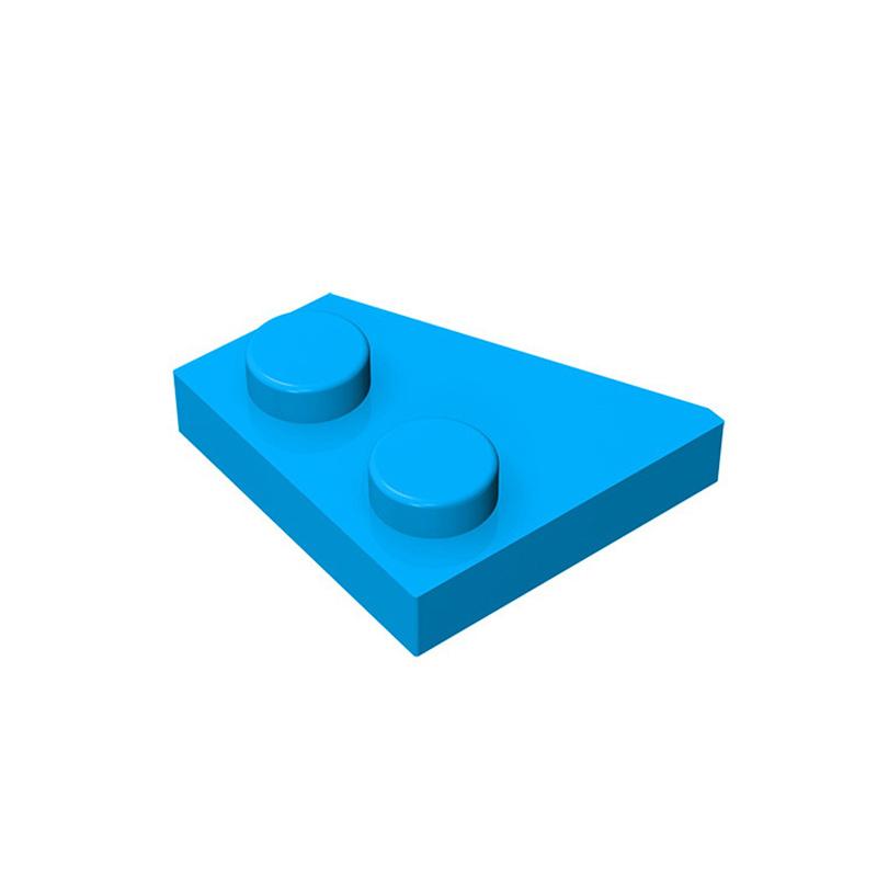 20PCS MOC compatibili assemblano particelle 24307 piastra one cuneo 2x2 blocchi di costruzione destra giocattoli di ricambio educa
