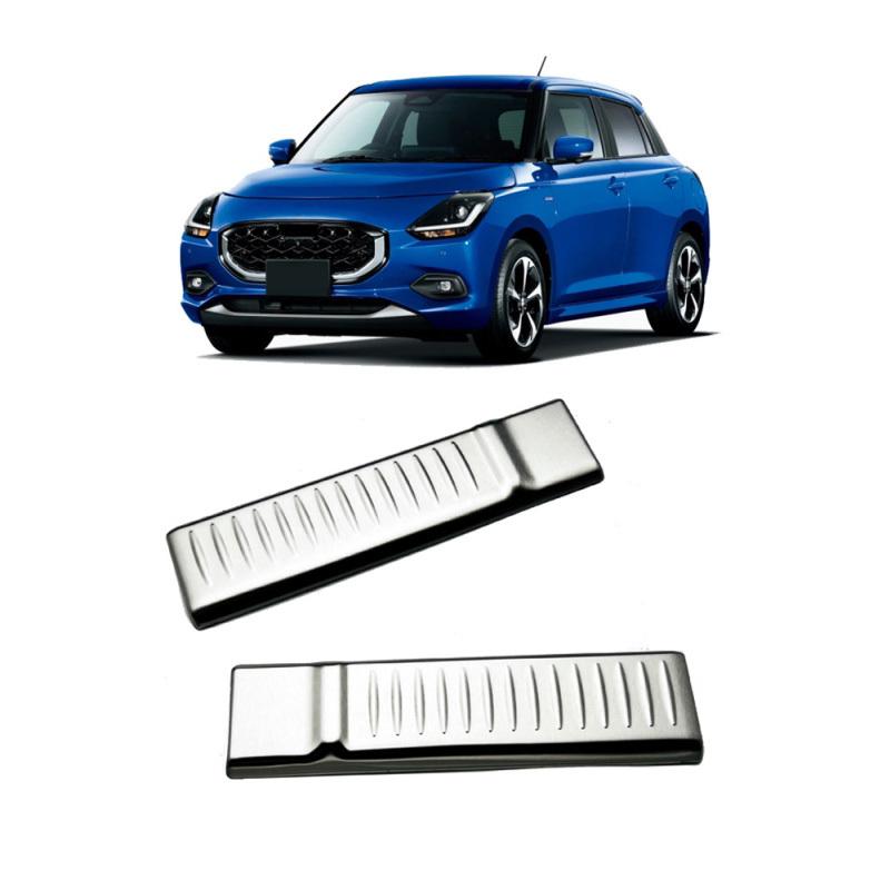 For Suzuki SWIFT ZC/ZD Series 2024 2025 Rear Bumper Foot Tailgate Door Sill Scuff Guard Threshold Plate Sticker Accessories