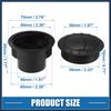 Air Conditioning Vent Outlet 60mm Rotatable Round A/C Air Outlet Vent for RV Bus Boat Yacht Black (Set of 2) Stylish Design